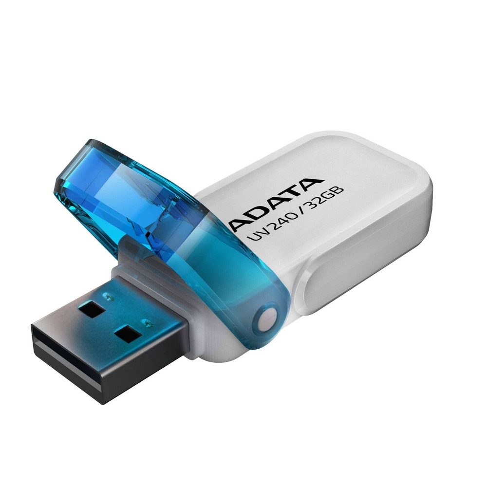 Memoria USB ADATA 2.0 UV240 Ecualizable 32GB Blanca