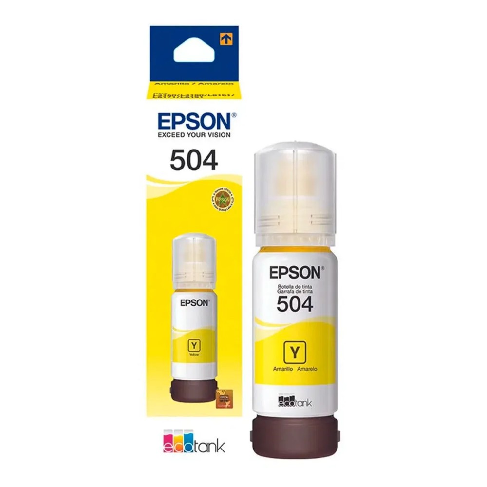 Botella de Tinta EPSON T504420 AL L4150/L4160 COLOR Amarillo - Image 2