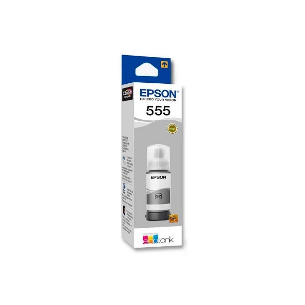 Botella de Tinta EPSON T555520 AL 70 ml Impresión de Fotografía COLOR Gris - Image 2
