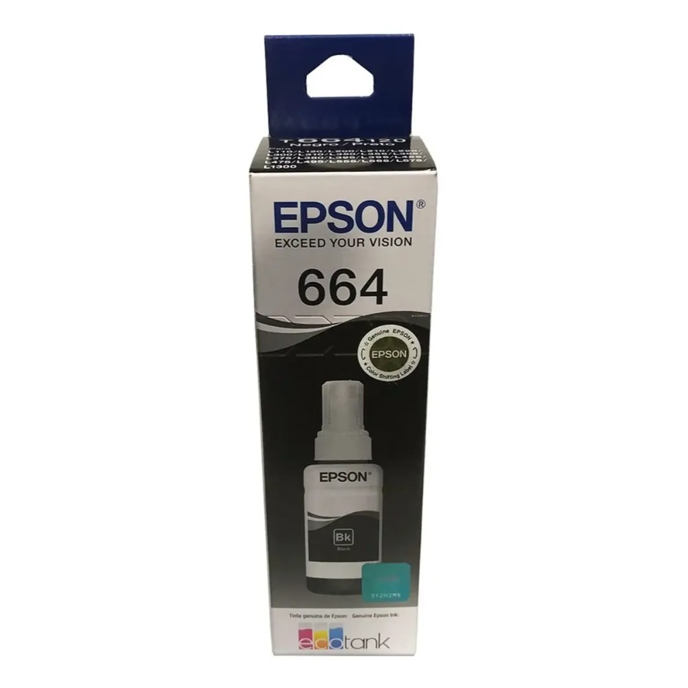 Botella de Tinta EPSON T664120 L200/210/350/355/555 COLOR Negro - Image 2