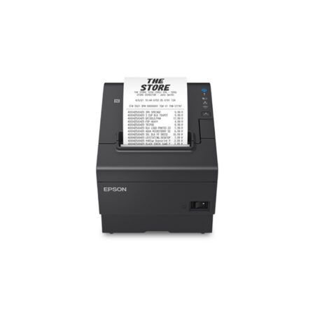 Impresora Epson Térmica de Recibos TM-T88VII-012; Puertos: USB+Ethernet+Serial, Autocortador, Ancho: 80mm/58mm, Velocidad: 500mm/s, Incluye fuente (4 años de Garantía)