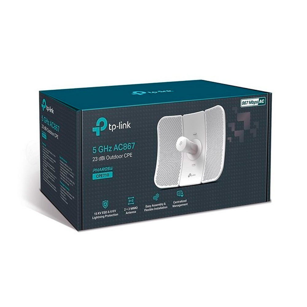 Access point Tp-link Exteriores 800Mbps Dual band Antena Direccional 23dBi