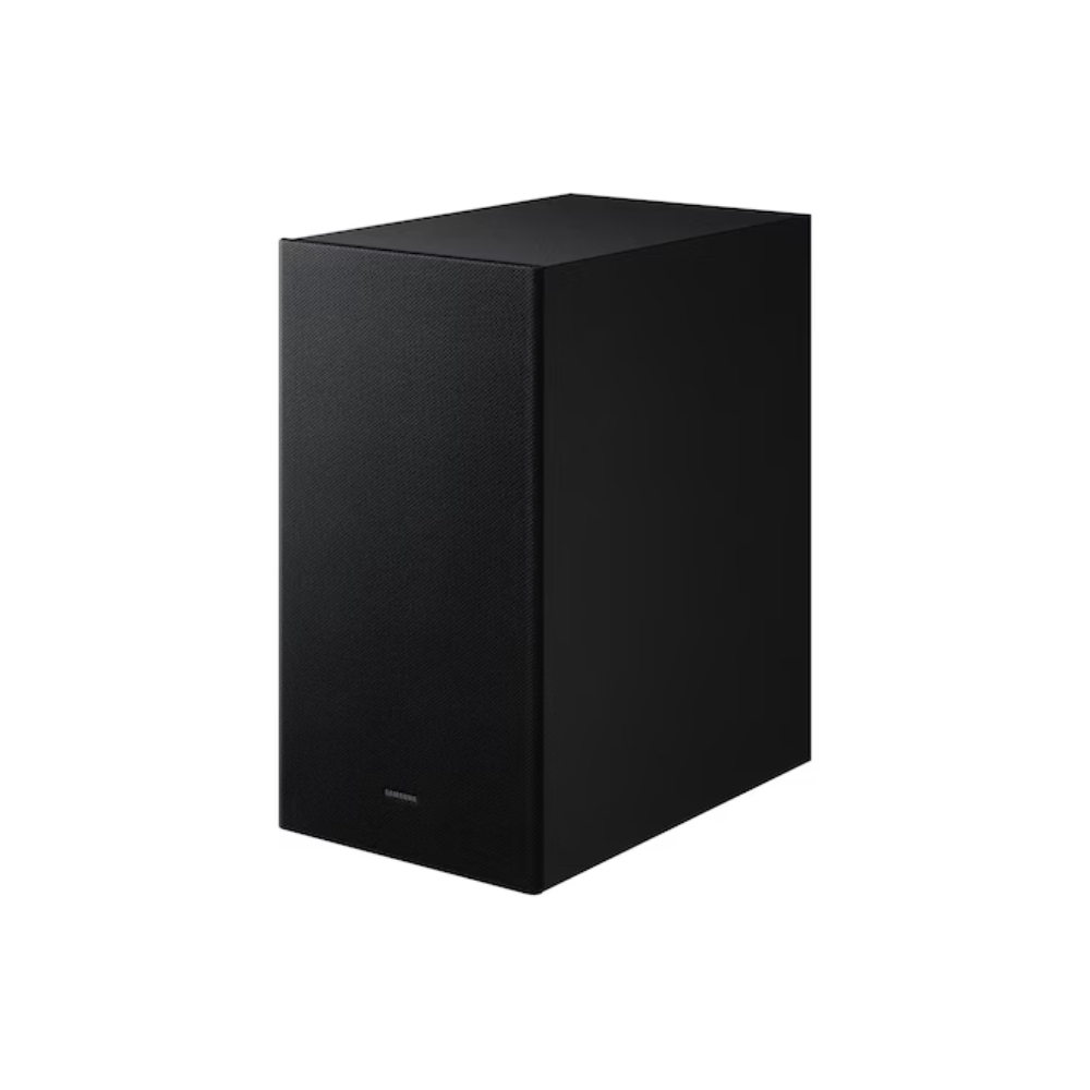 Barra de sonido Samsung, incluye subwoofer, sonido envolvente virtual en 3D, Q-SYMPHONY, cuenta con refuerzo en los sonidos graves, Altavoz central integrado, potencia 430 Vatios, 3,1 canales, conexión inalámbrica, Ficha técnica completa en www.samsung.com.co - Image 3