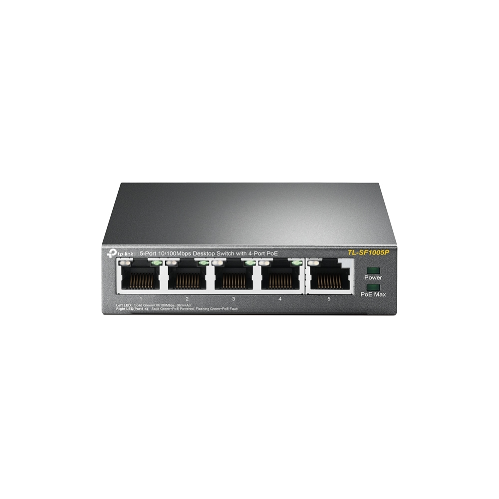 Switch Tp-link TL-SF1005P de escritorio No administrable 5 puertos PoE