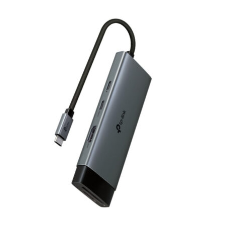 Hub TPLINK USB Type C 7 Puertos HDM, Ranuras para SD, microSD y Carga Rápida