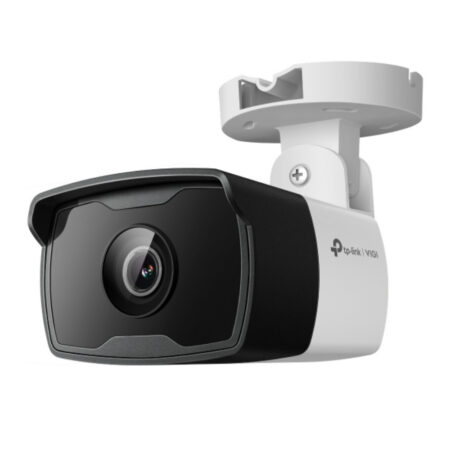 Cámara IP VIGI tipo Bala 4MP.  Lente Fijo 4 mm.  INCLUYE Detección Inteligente (Clasifica Humanos y Vehículos), Detección de Movimiento, Detección de Intrusión de Área, Detección de Cruce de Línea, Detección de Manipulación de Cámara, Detección de Objeto abandonado, Detección de Remoción de Objetos.
