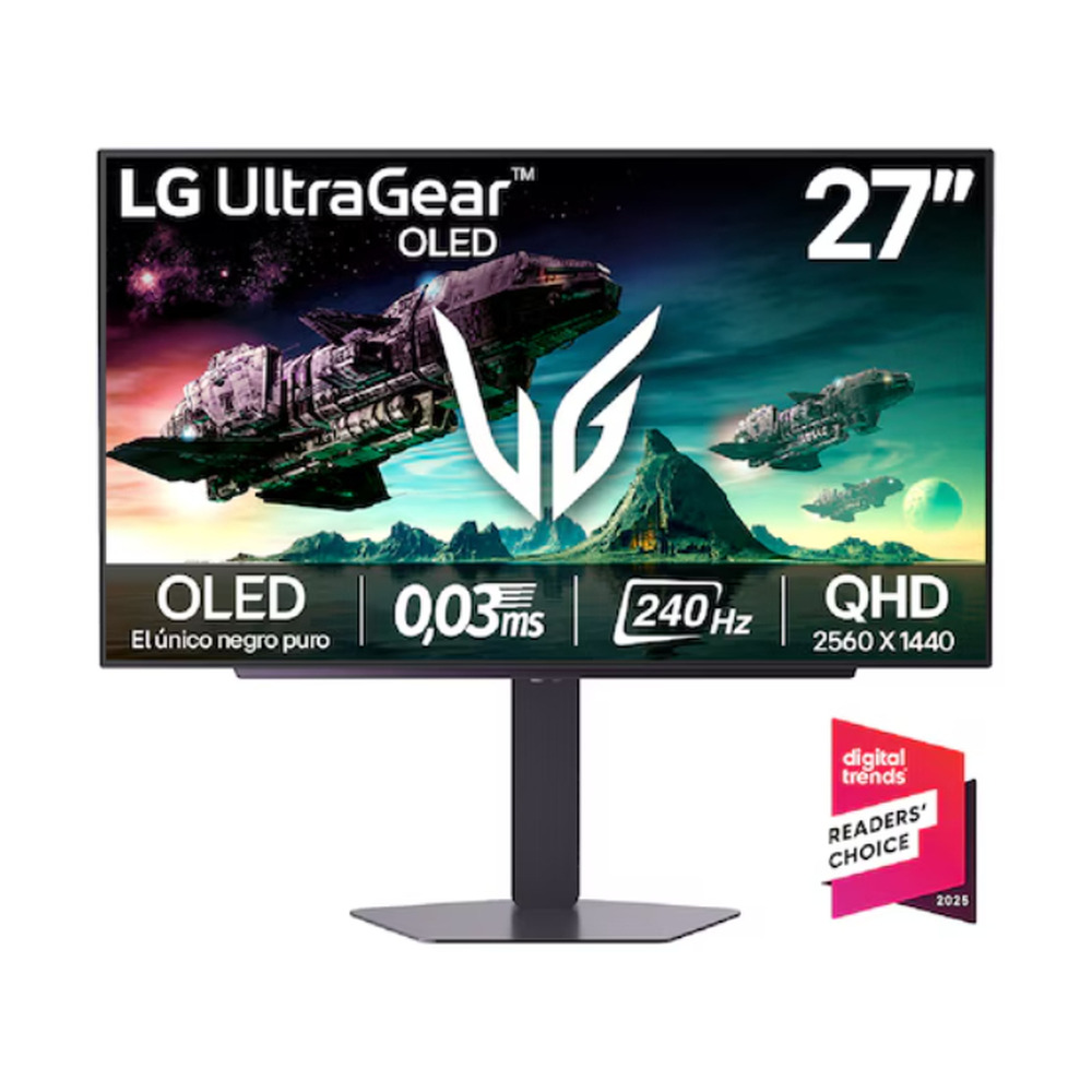 Monitor Gamer LG UltraGear GX7 27 Pulgadas OLED QHD 240Hz