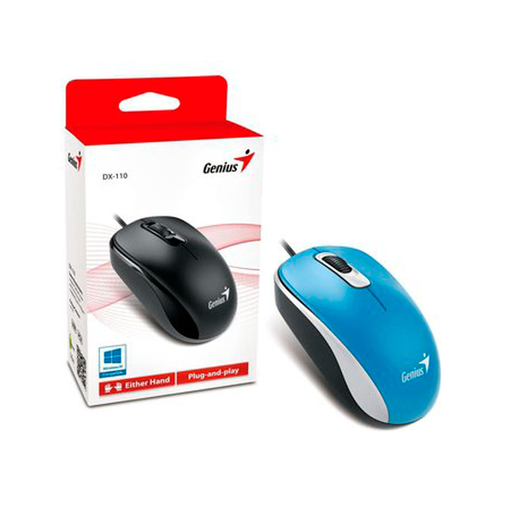 Mouse GENIUS Alámbrico Usb Dx 120 COLOR Azul - Image 4