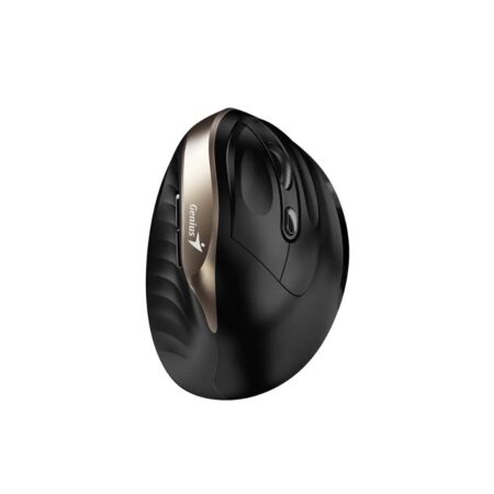 Mouse GENIUS Ergo  8250 Dorado Tipo: Optico/Botones: 6/Resolucion: 800 / 1200 / 1600 DPI/Interfaz: 2.4 GHz/Puerto USB/Alcance: 10 metros (sin interrumpir)/Alimentacion: 1 pila AA (incluida)/Medidas: 111.2 x 78.3 x 73.8 mm/Peso: 97 gr