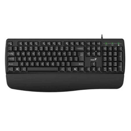 Teclado Alámbrico Genius KB-123 Color Negro con Reposamuñecas