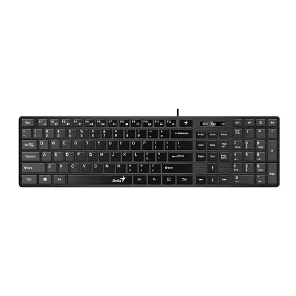 Teclado GENIUS Slimstar 126 QWERTY Numérico COLOR Negro - Image 2