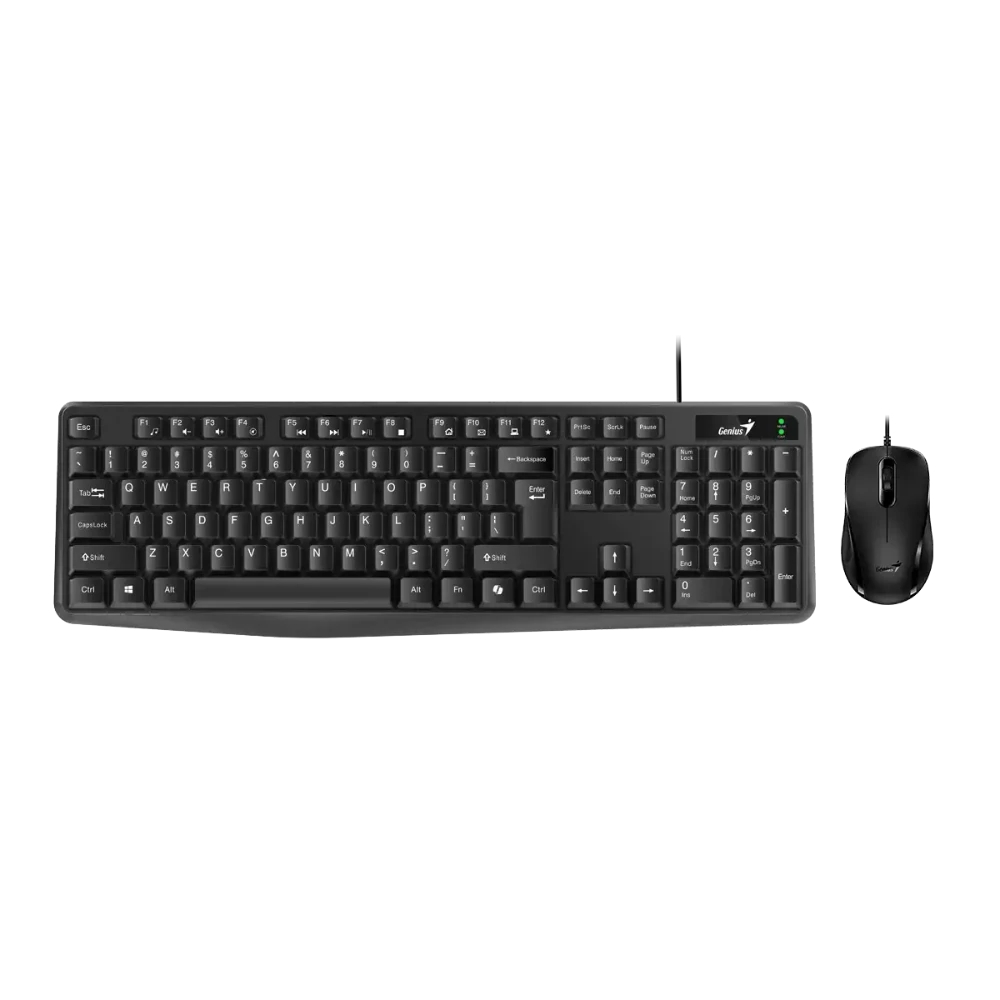 Combo Teclado Mouse GENIUS Alámbrico km 170 USB COLOR Negro