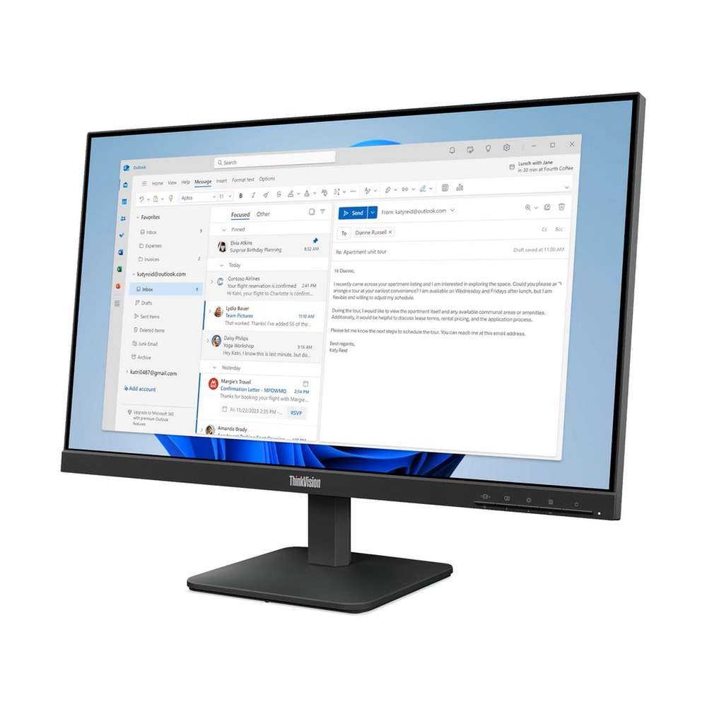 Monitor Lenovo ThinkVision S24-4e 23.8" FHD - Image 3