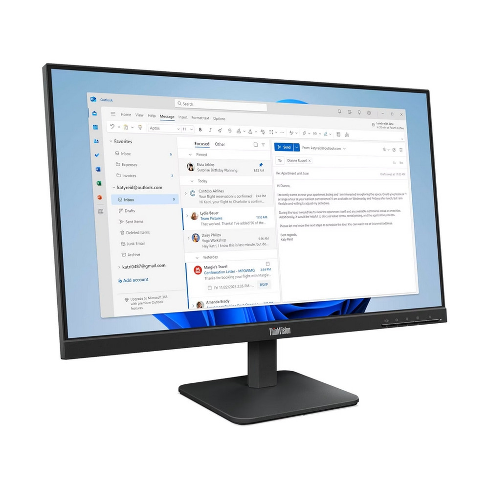 Monitor Lenovo ThinkVision S24-4e 23.8" FHD - Image 4