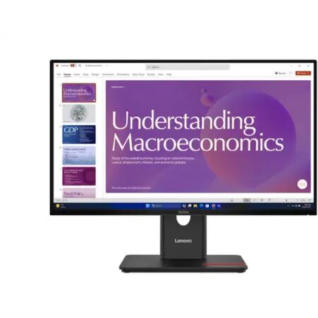 Monitor Lenovo ThinkVision T24D-40, 23,8" LED / Full HD (1920 x 1080)/ 120Hz / IPS / Docking USB x 3 / HDMI x 1 / DisplayPort x 2 / USB C x 1 /  Altura ajustable / VESA / 3 años Gtia.