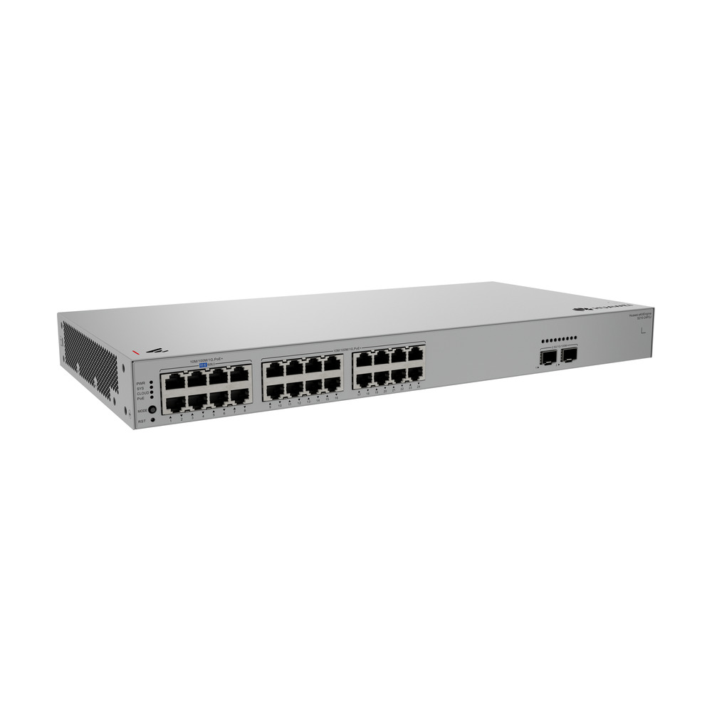 Switch S210-24P2J atacom S210-24P2J (24 puertos Ethernet 10/100/1000BASE-T (PoE+ de 400 W), 2 SFP de 2,5 G, PoE de 400 W, fuente de alimentación de CA integrada) - (Modelo de distribución, conjunto. Nota: Los cables de alimentación se suministran adicionalmente).