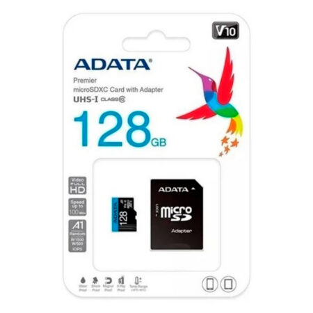 ADATA MEMORIA MICRO SD CON ADAPTADOR SD CLASS 10 A1 128GB