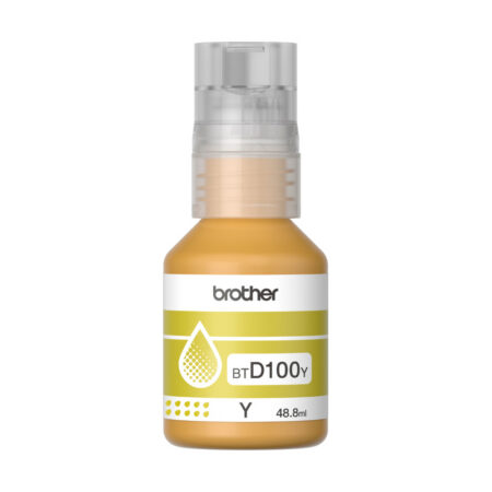 Botella de Tinta Brother BTD100Y Amarilla de 48.8 ml