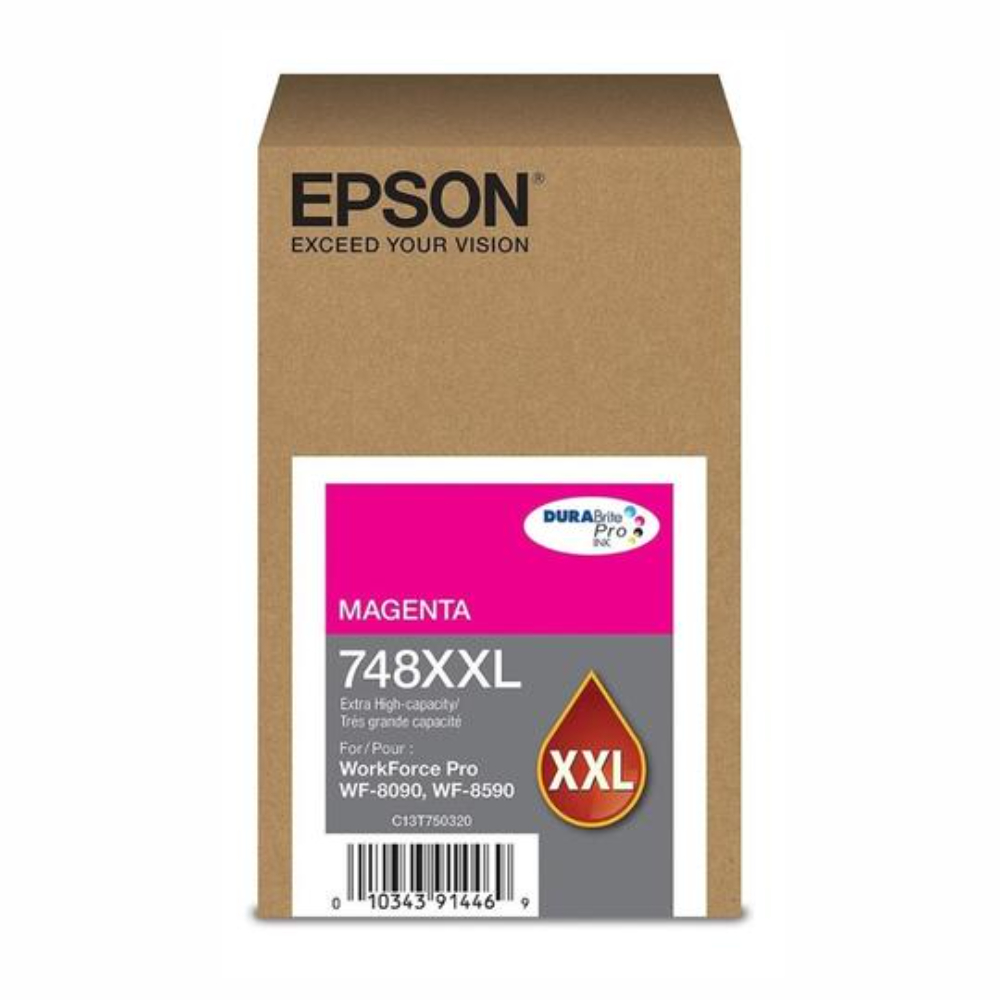 Cartucho de Tinta Epson Magenta T748XXL320-AL para WorkForce WF-6090 o WF-6590 - Image 2