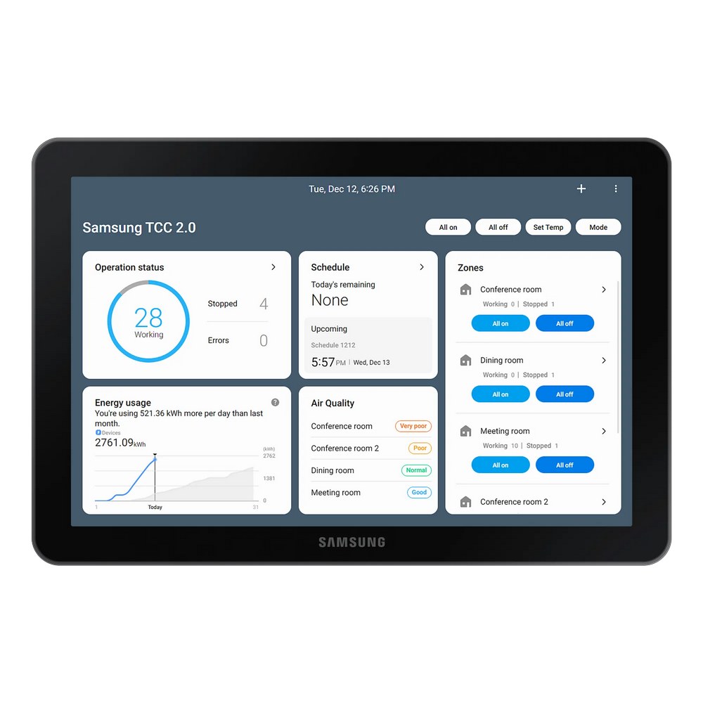 Control Centralizado Samsung Pantalla Táctil  para 128 Unidades Interiores