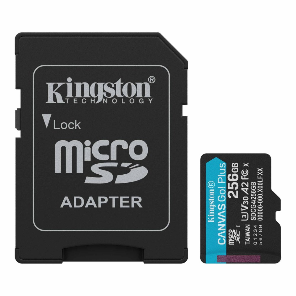 Memoria micro SD Kingston Canvas Go Plus Gen4 256GB