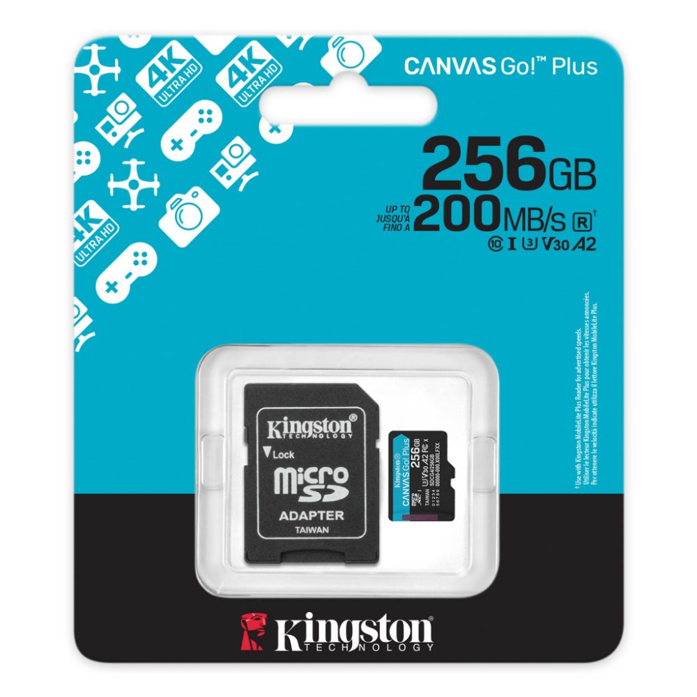 Memoria micro SD Kingston Canvas Go Plus Gen4 256GB - Image 3